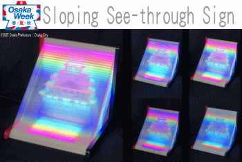 Sloping See-through Sign